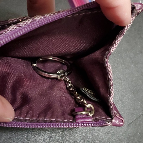 Coach purplish key fob/change purse - Picture 5 of 10